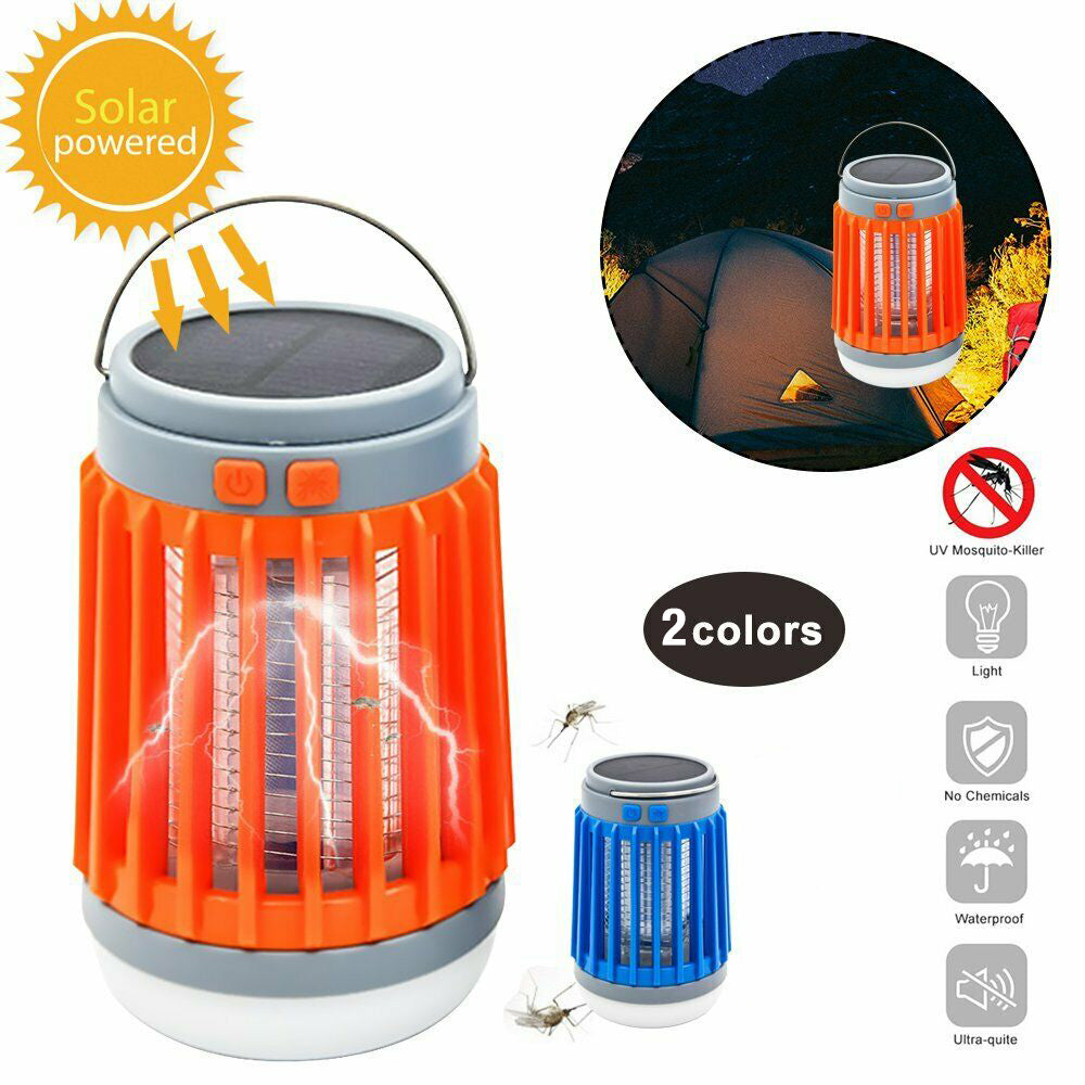 Alternate view of 2 in 1 Solar Micro USB Electric Mosquito Insect Killer Flashlight Camping Lamp