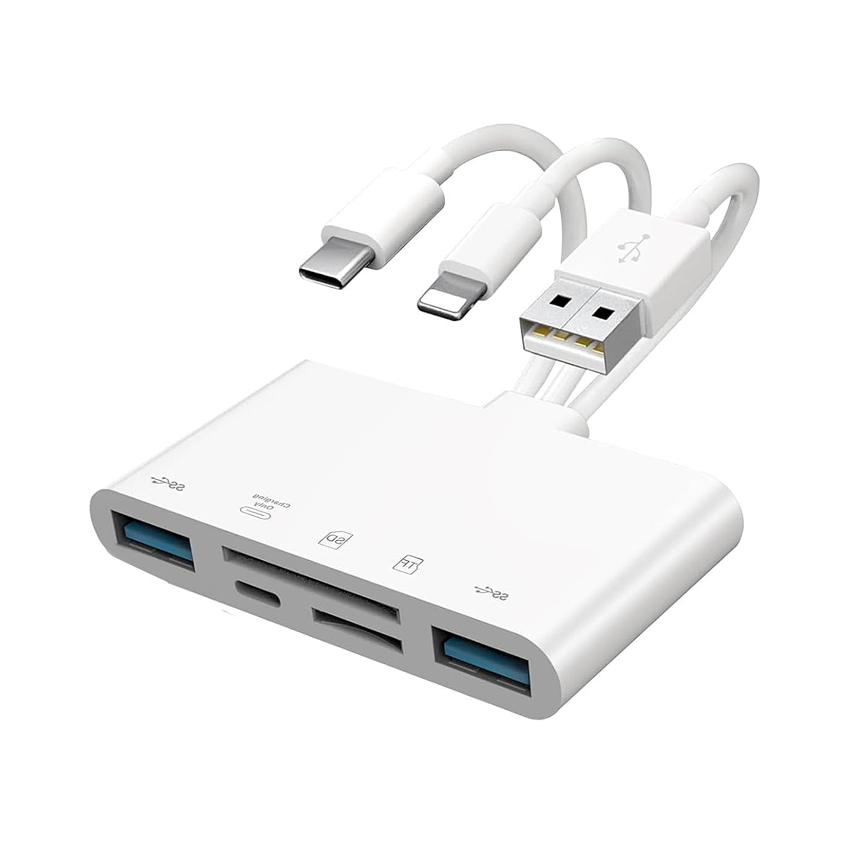 5-in-1 Memory Card Reader USB OTG Adapter Micro SD SDHC SDXC Card Reader