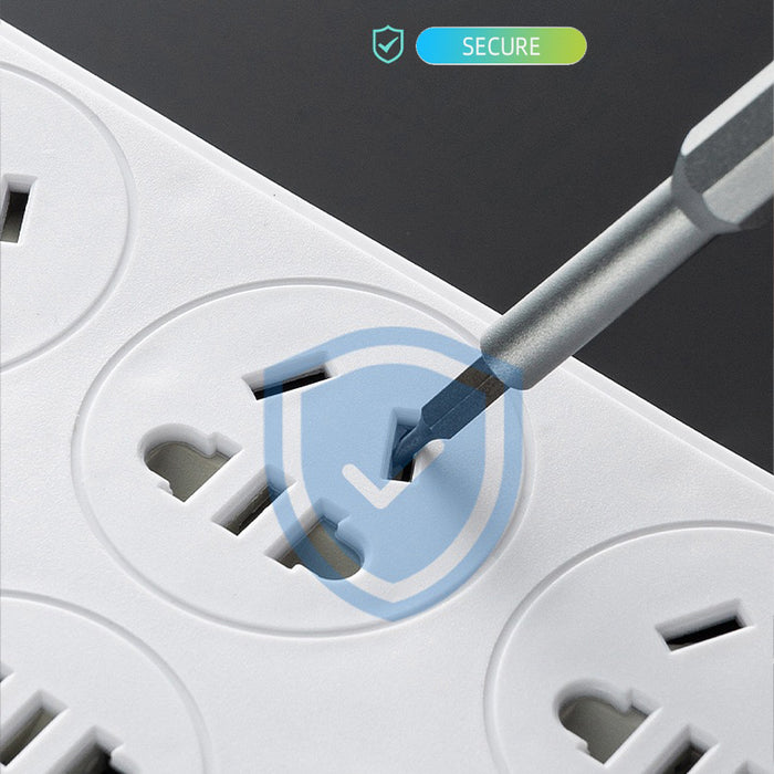 AU Standard Smart Power Board with USB Type-C Overload Protection Safety Shutter 1.8M Cable