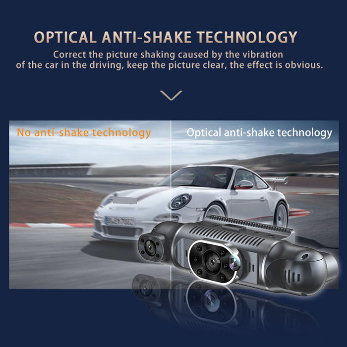 4 Channel Dash Cam WiFi GPS Quad View DVR with Hardwire Kit + 32GB Card