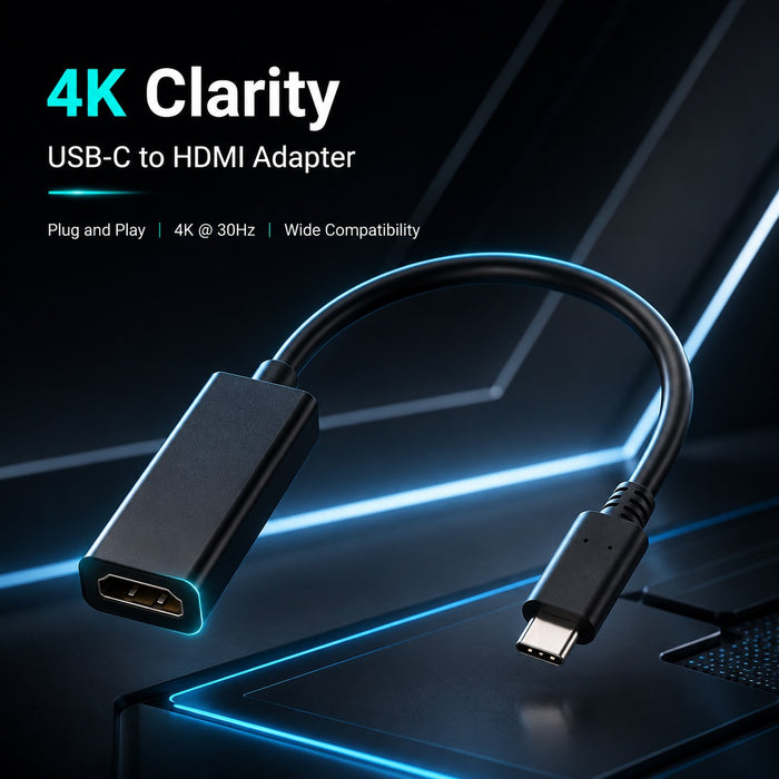 Alternate view of USB-C to HDMI Adapter 4K USB-C Video Converter Cable 16cm for MacBook Pro