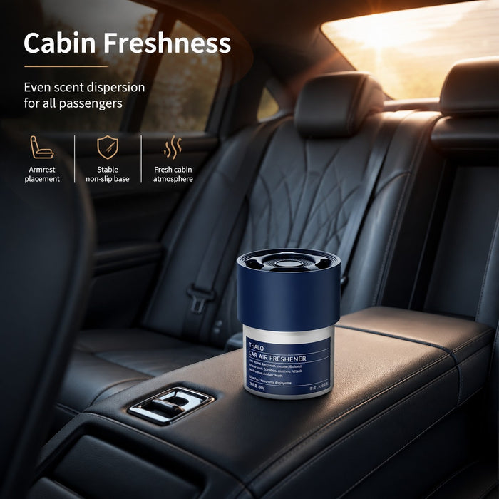 2-Pack Solid Car Air Freshener - 2 x 90g Adjustable Fragrance Balm