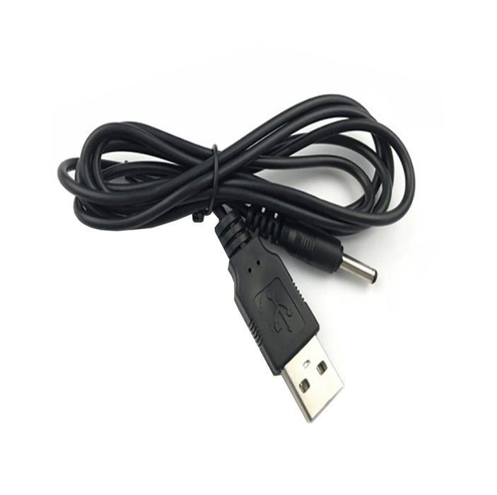 USB 2.0 Male Port to DC 3.5 x 1.35mm Power Cable Line DC 35315 Black 1.2m