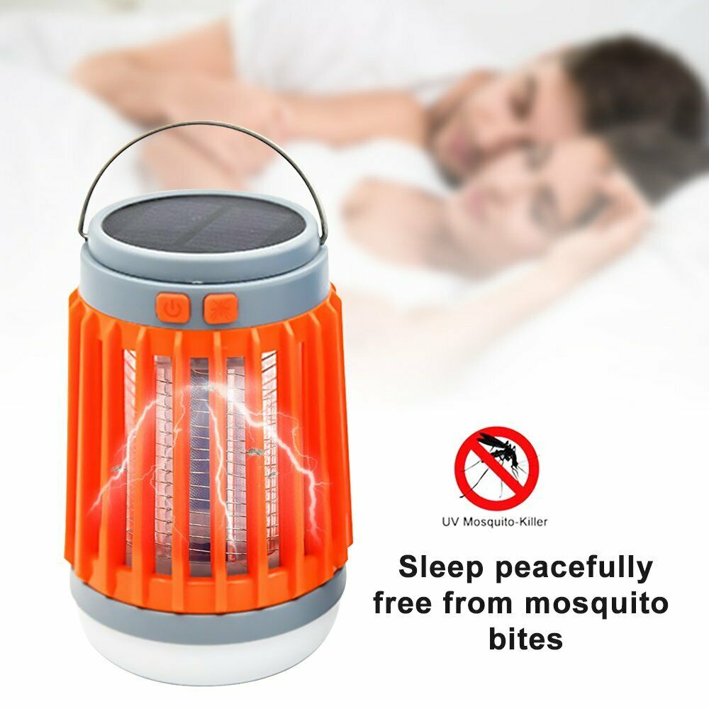 2 in 1 Solar Micro USB Electric Mosquito Insect Killer Flashlight Camping Lamp – detail 4