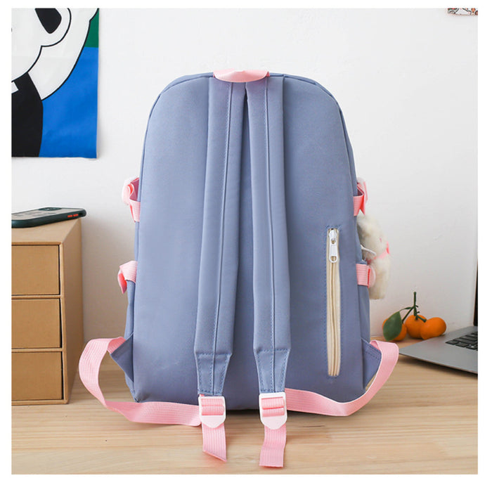 5PCS Backpack Schoolbag Set Multipurpose Travel Bag Shoulder Bag Series04