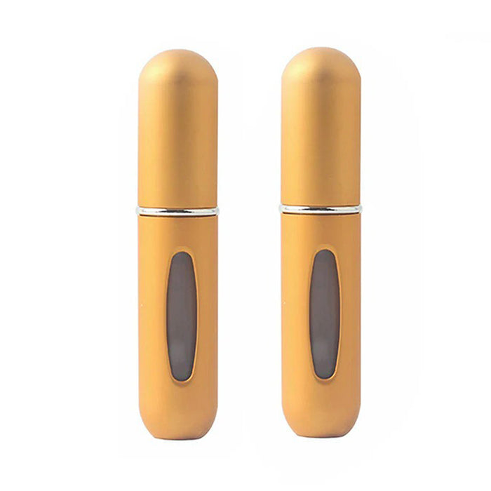 2pcs 5ml Portable Mini Refillable Empty Perfume Spray Bottles Travel Size