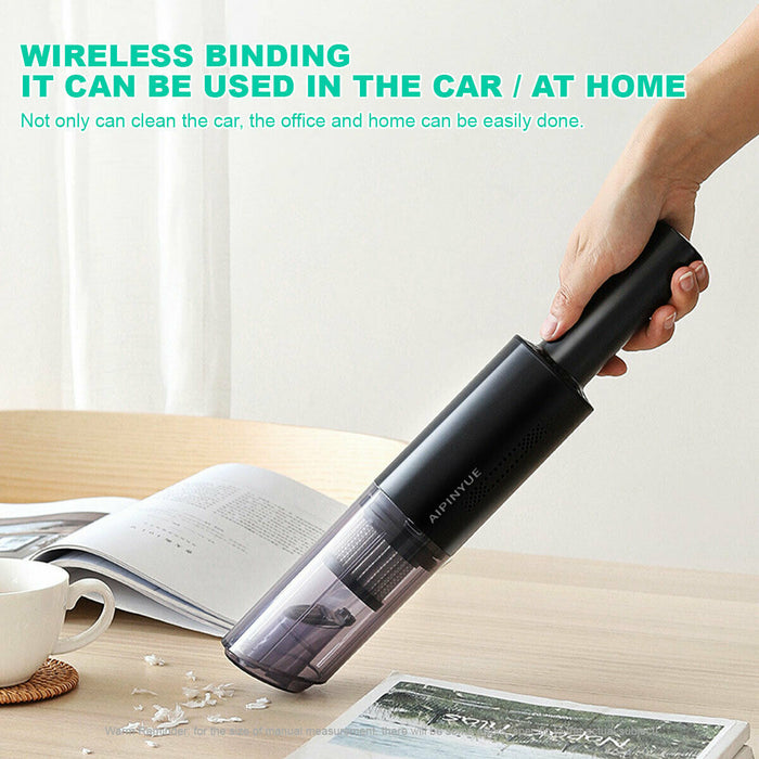 Wireless Charge 6000Pa Suction Powerful Portable Car Vacuum Cleaner Home Duster