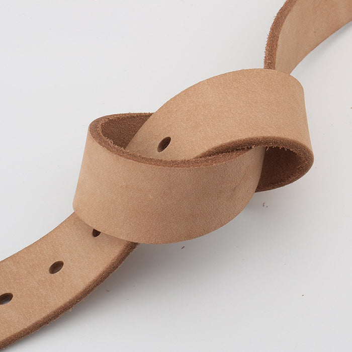 Men's Genuine Leather Belt Full Grain Cowhide Belt with Detachable Buckle