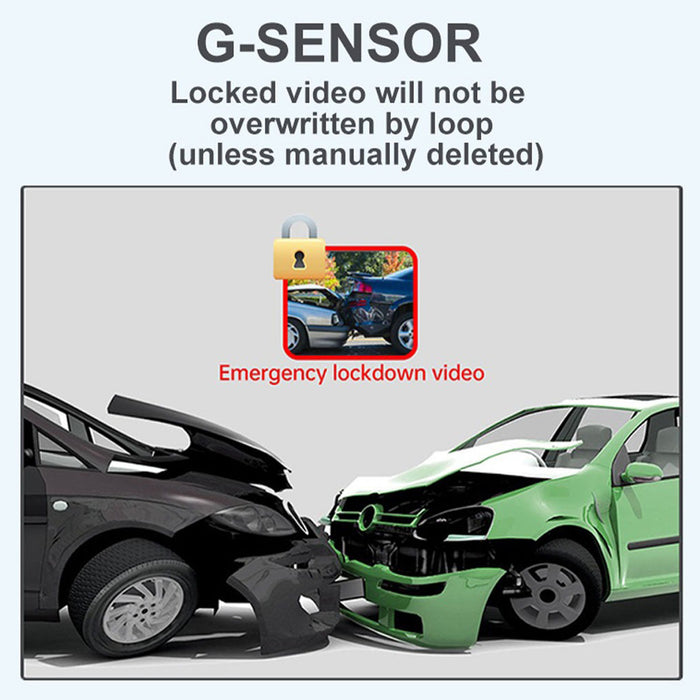 4 Channel Dash Cam WiFi GPS Quad View DVR with Hardwire Kit + 32GB Card