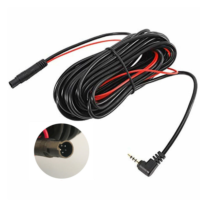 Dash Cam Rear View Backup Camera Reverse Car Recorder Extension Cable – 5-Pin 9m or 4-Pin 10m Rear Camera Cable
