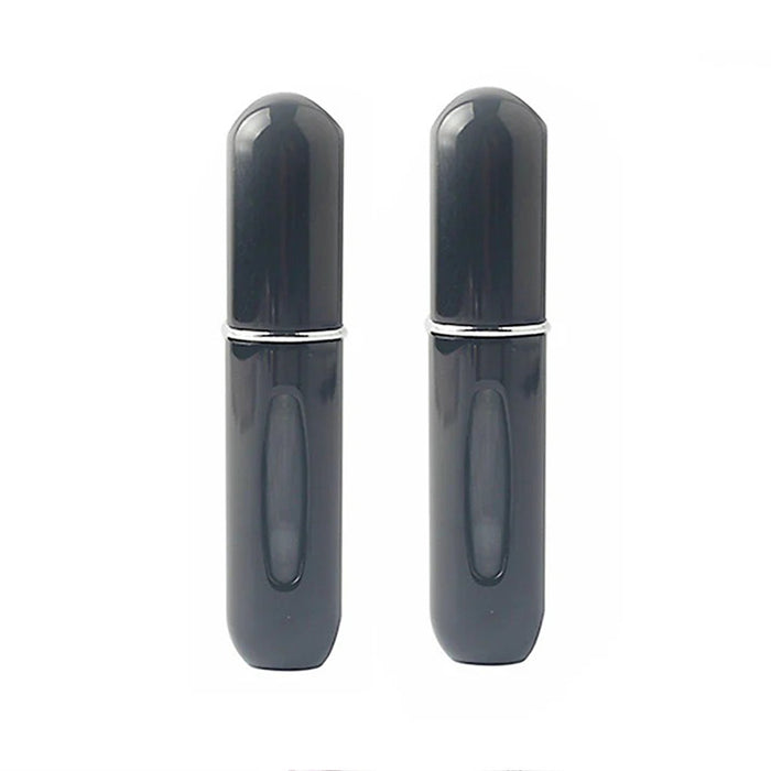 2pcs 5ml Portable Mini Refillable Empty Perfume Spray Bottles Travel Size