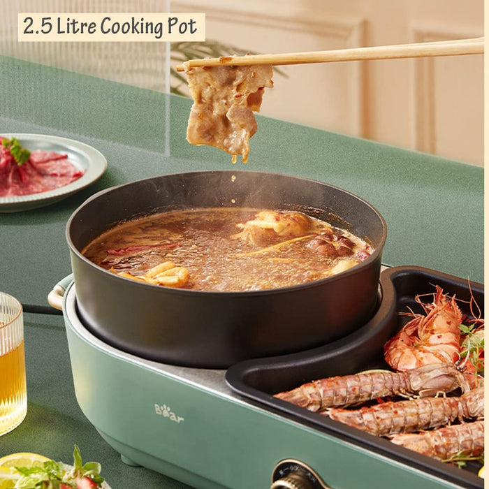 BEAR Multi-functional Cooking Hot Pot and Griddle Barbecue Machine DKL-C15L1 AU Model