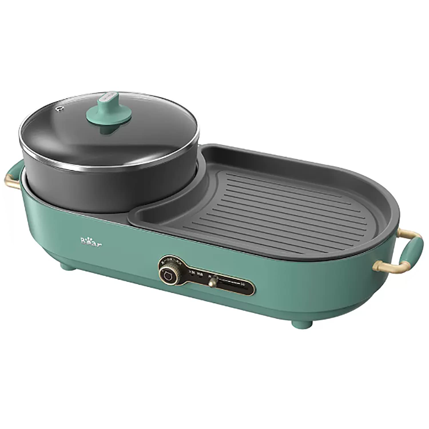 BEAR Multi-functional Cooking Hot Pot and Griddle Barbecue Machine AU Model