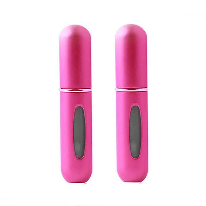 2pcs 5ml Portable Mini Refillable Empty Perfume Spray Bottles Travel Size