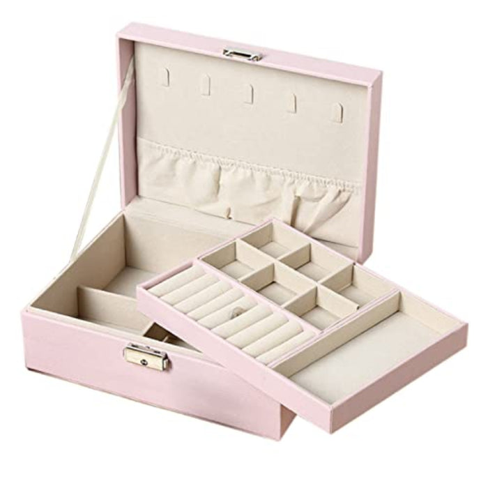 Jewelry Box Organizer Case Holder Storage Earring Ring Display Box