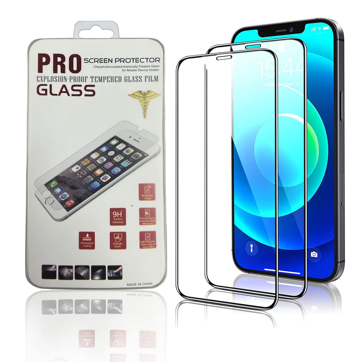 2Pcs 6D9H Tempered Glass Screen Protector for iPhone X XS XsMax XR 11 11Pro Pro Max – detail 9