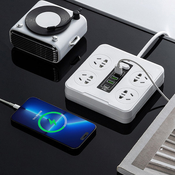 AU Standard Smart Power Board with USB Type-C Overload Protection Safety Shutter 1.8M Cable