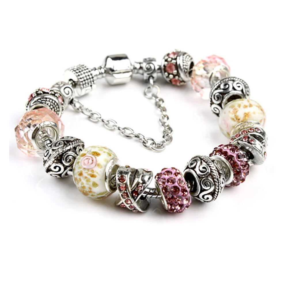 Women's Charm Bracelet Glass Beads Ball Crystal Bracelet accessories jewelry – detail 7
