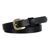 New Women's Belt Luxury Genuine Leather Belts For Women Female Gold Pin Buckle – detail 11