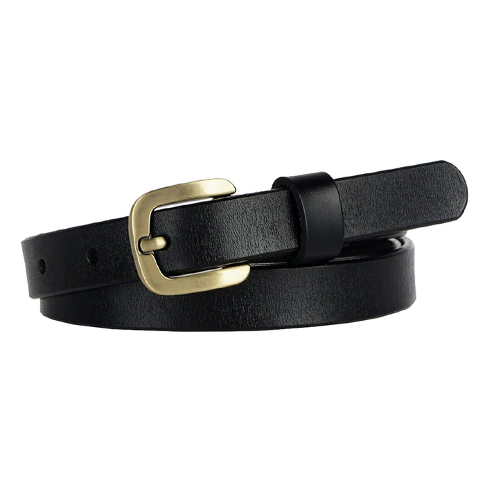 New Women's Belt Luxury Genuine Leather Belts For Women Female Gold Pin Buckle