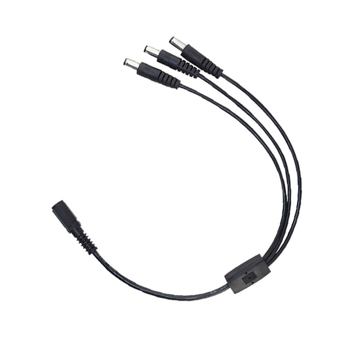 12V DC5521 DC monitoring LED Power Multi connector cable 1 Female TO 3 male