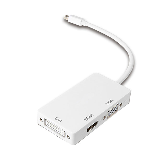 3 in 1 Thunderbolt Mini DP Display Port to HDMI DVI VGA Adapter Cable