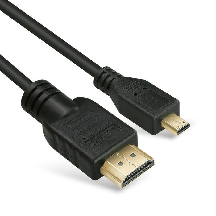 Micro HDMI to HDMI Cable Male 1 Metre v1.4 Full HD 1080P 4K GoPro Hero