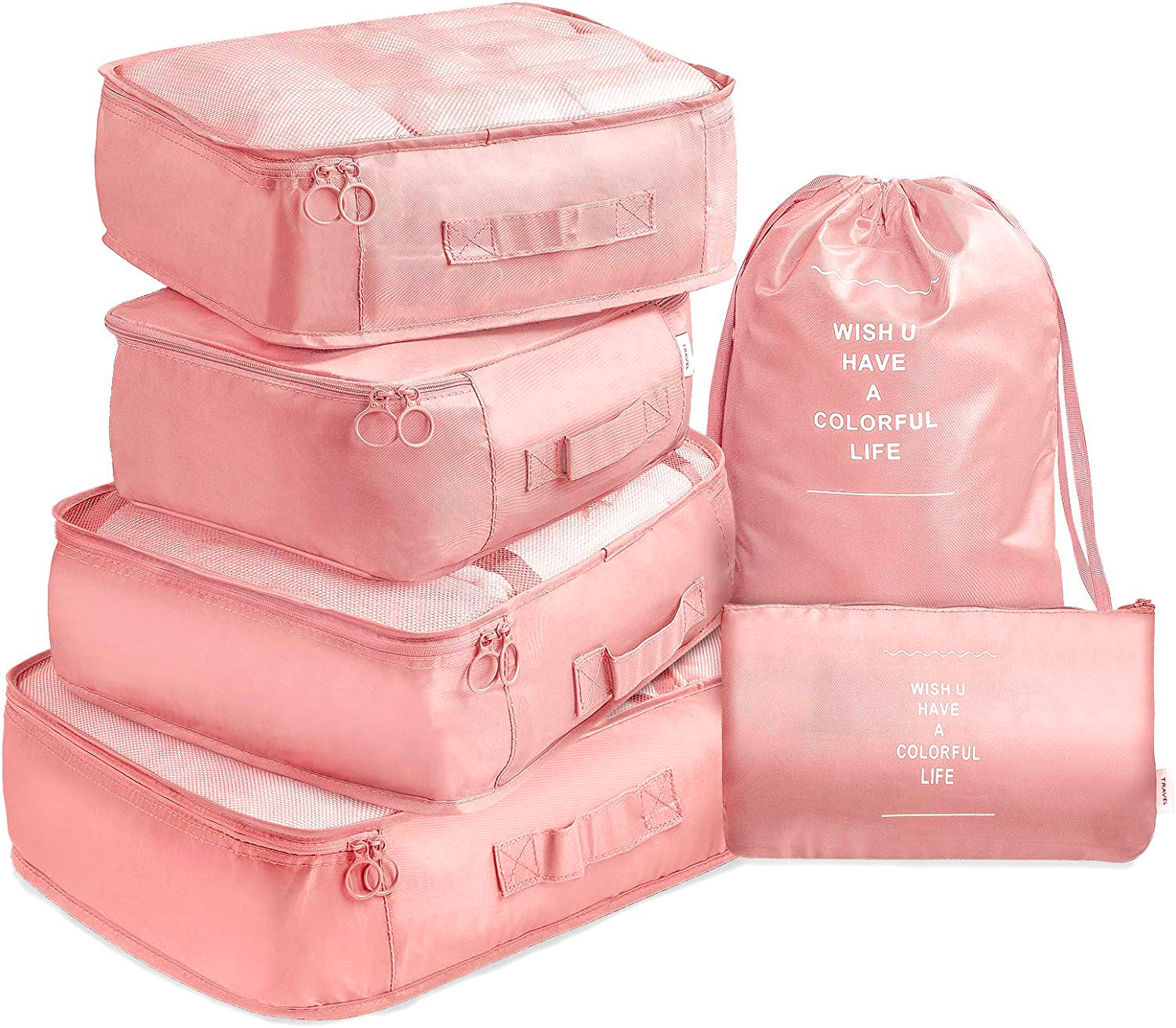 6 Piece Travel Bags Travel Storage Bags Luggage Storage Bags Clothes Packing Bags – detail 9