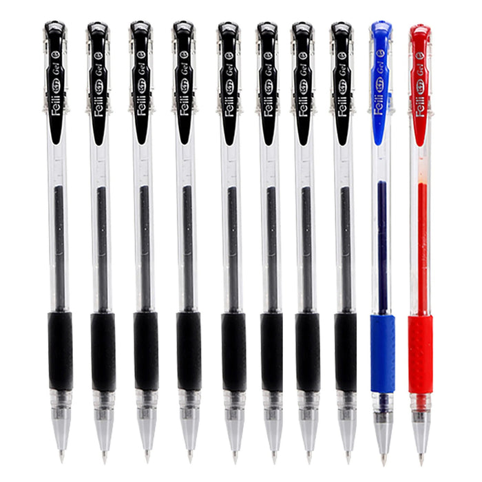10 Pcs 0.5mm Gel Ink Pens 3 Color Mix Options Rollerball Ballpoint Pens