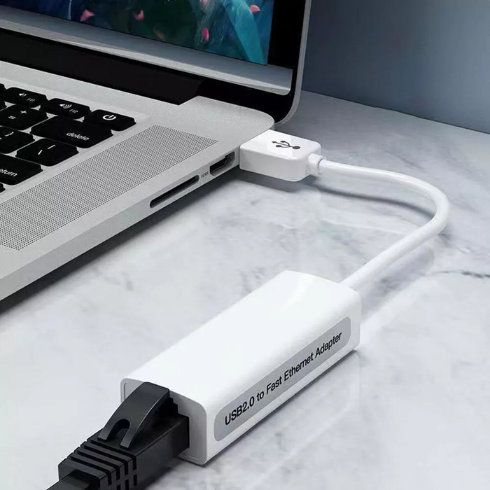 USB A / USB-C to Ethernet Adapter 100Mbps Network RJ45 Gigabit for Windows IOS Mac