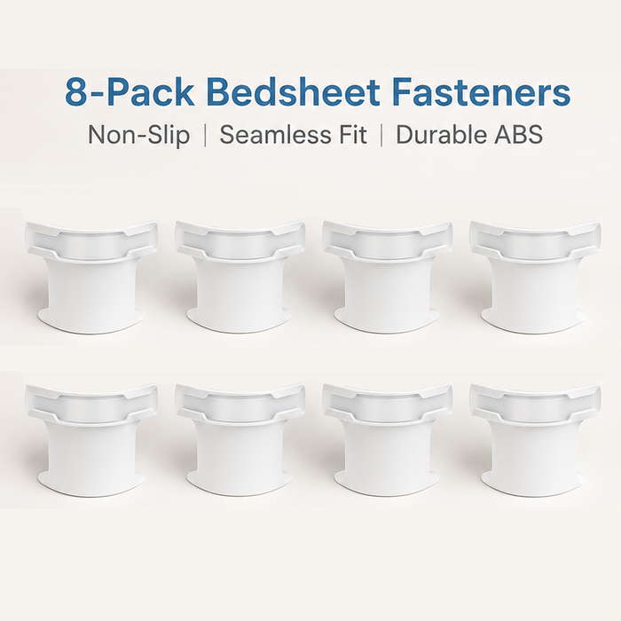 8PCS Bed Sheet Holders w/ Lock Strips Heavy-Duty Corner Straps Non-Slip Grippers