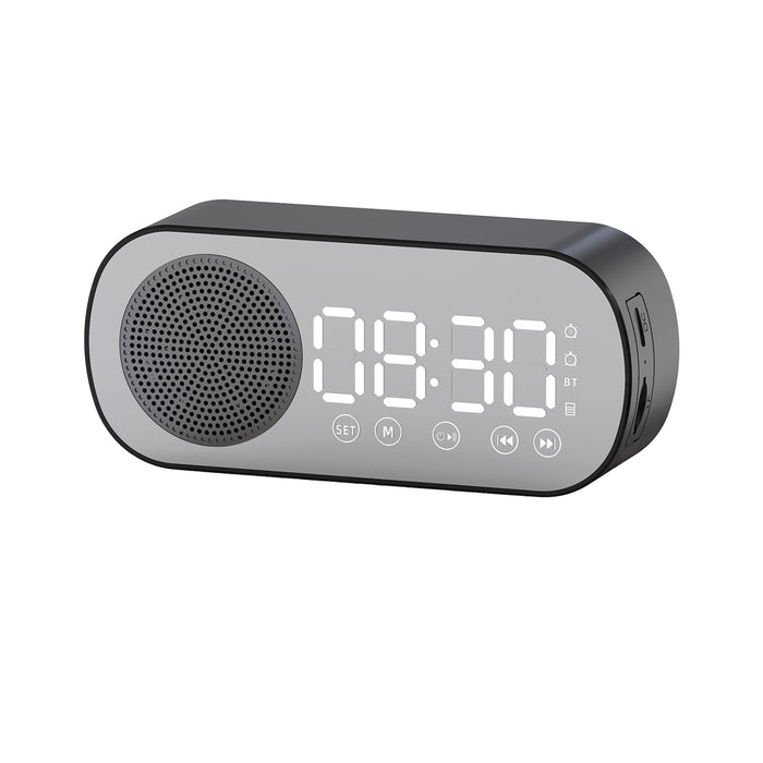 Wireless Bluetooth Speaker Alarm Clock Music Radio Player Timer Hands-Free Calling