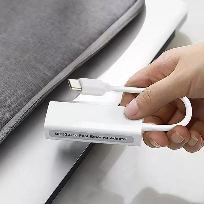 USB A / USB-C to Ethernet Adapter 100Mbps Network RJ45 Gigabit for Windows IOS Mac
