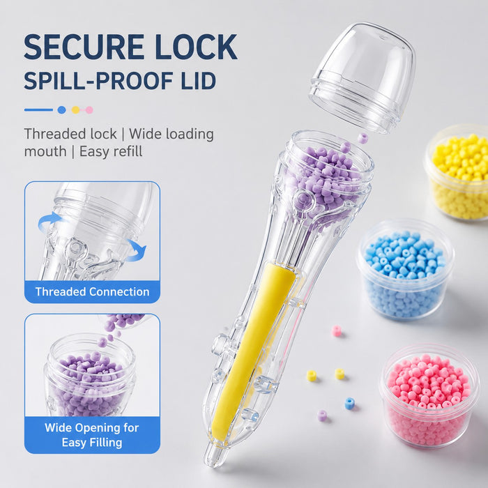 6-Pack Upgraded 2.0 Fuse Bead Dispenser Pens Smooth Press-to-Release Bead Tools