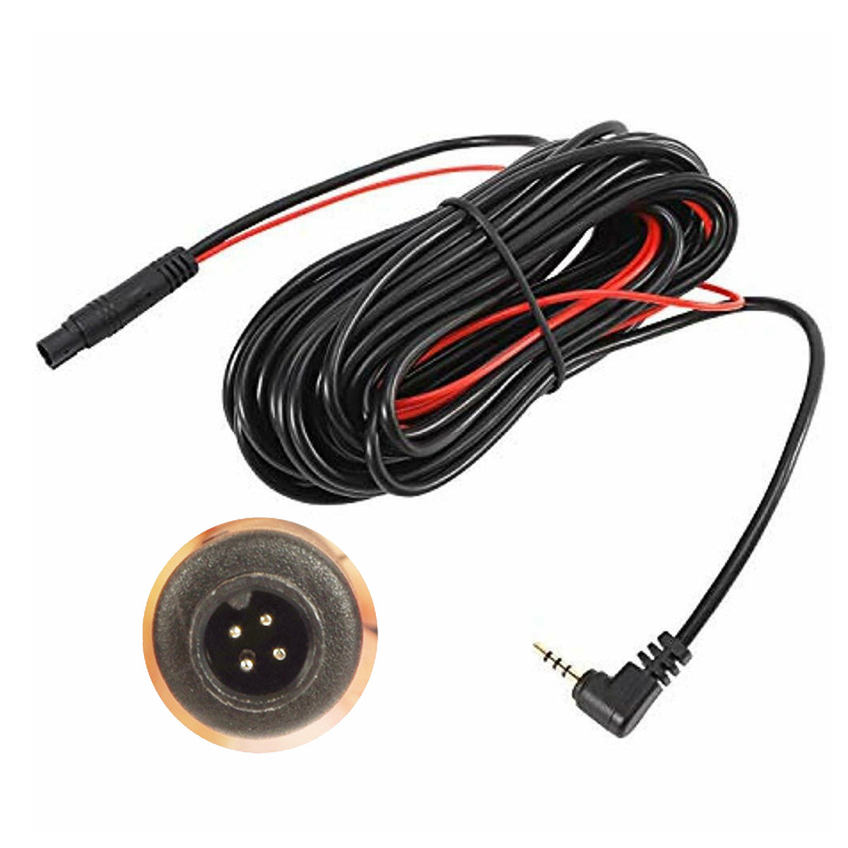 Dash Cam Rear View Backup Camera Reverse Car Recorder Extension Cable – 5-Pin 9m or 4-Pin 10m Rear Camera Cable – detail 8