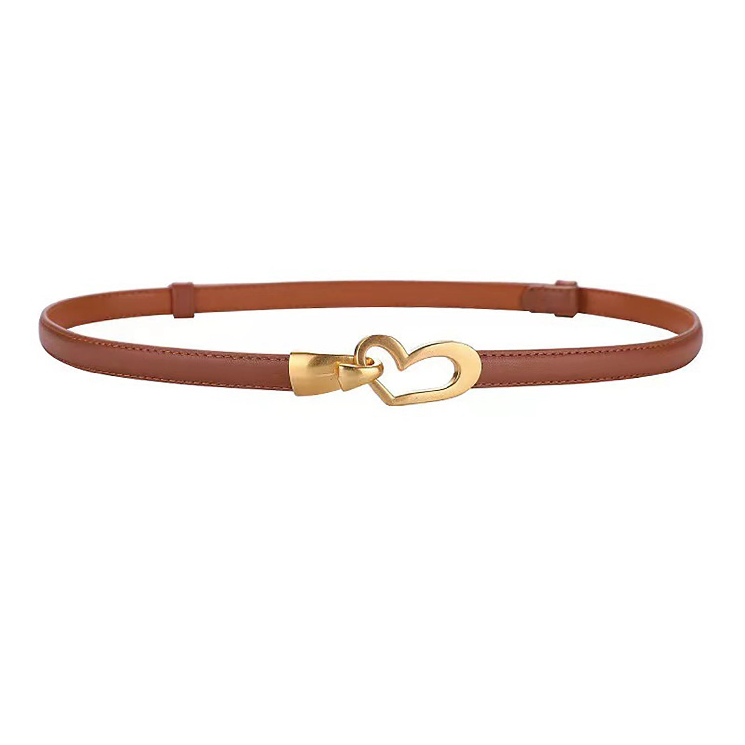 Women's Genuine Leather Thin Adjustable Waist Belt for Dresses Blazers