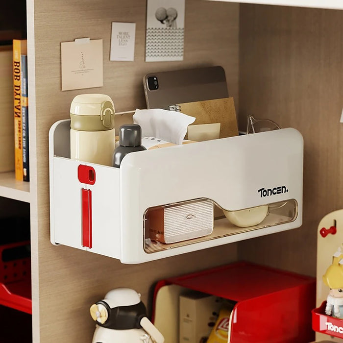 Foldable Hanging Storage Box No Drilling Required Wall-mounted Organizer