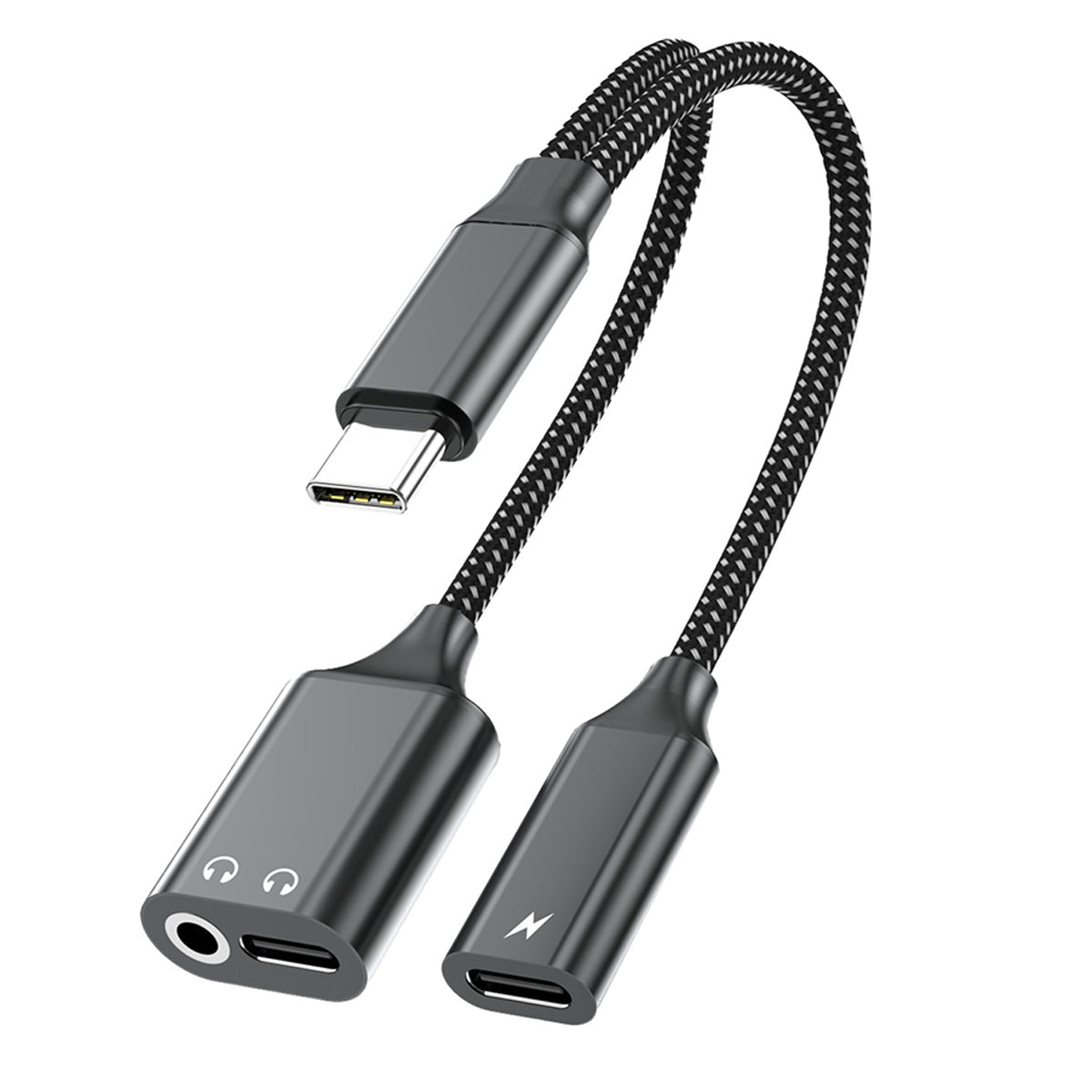 3-in-1 USB-C to 3.5mm Audio Adapter with USB-C Charging & Digital Audio Port