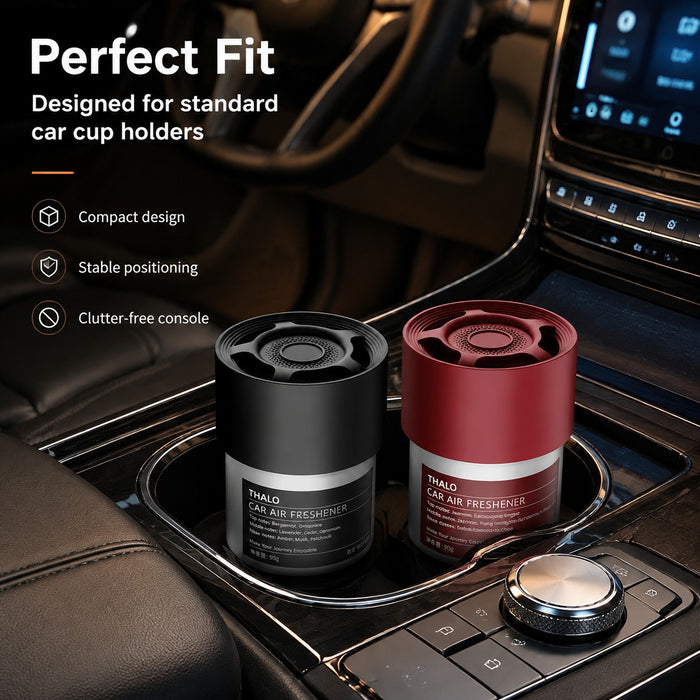 2-Pack Solid Car Air Freshener - 2 x 90g Adjustable Fragrance Balm