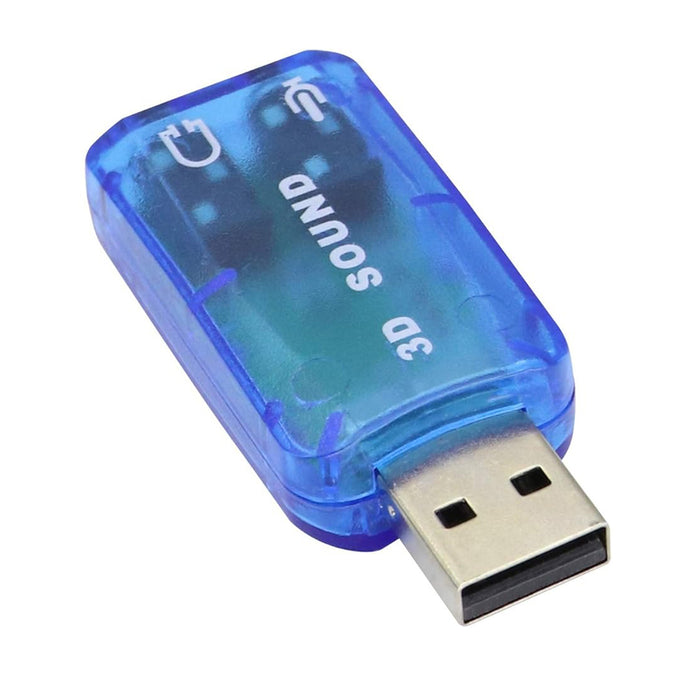 External 5.1 USB Stereo Sound Card USB 2.0 to 3D Audio Sound Card Adapter