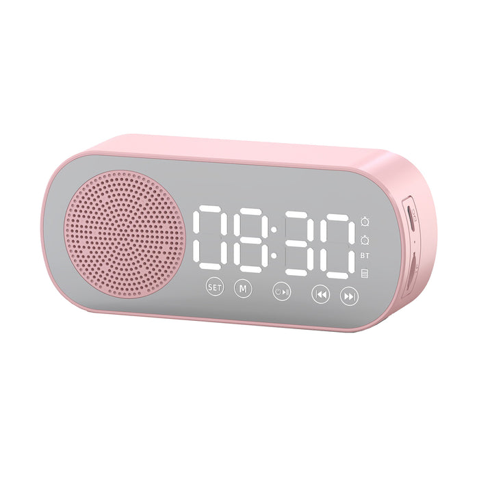 Wireless Bluetooth Speaker Alarm Clock Music Radio Player Timer Hands-Free Calling
