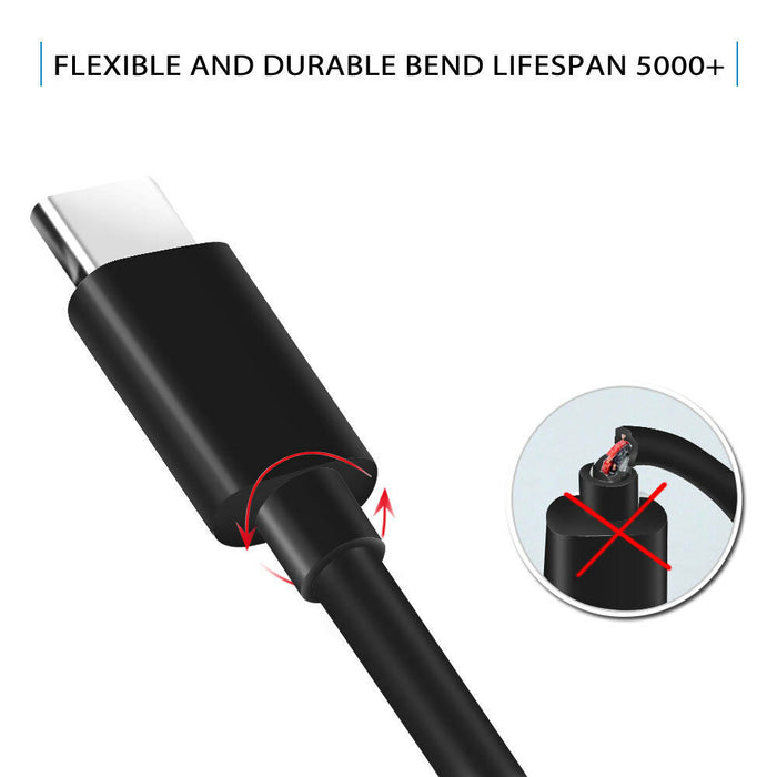 USB Type C to USB-C Cable Charge PD Quick Charging Data Fast Charger