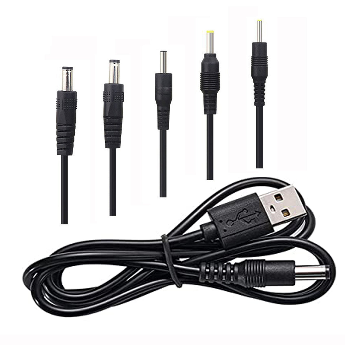 Universal USB to DC Barrel Jack Charging Cable Power Cord for Electron