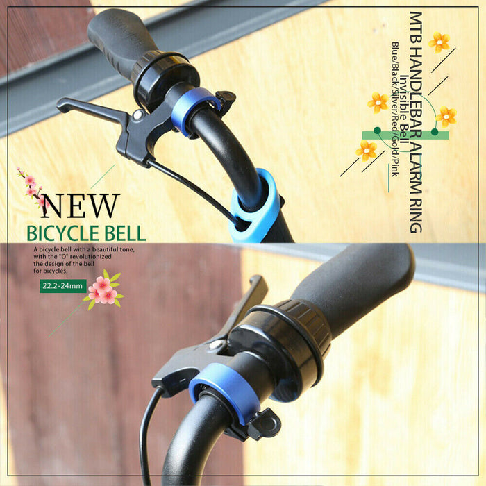 Bicycle Bell Aluminium Alloy Bike Bell MTB Handlebar Alarm Ring Invisible Bell