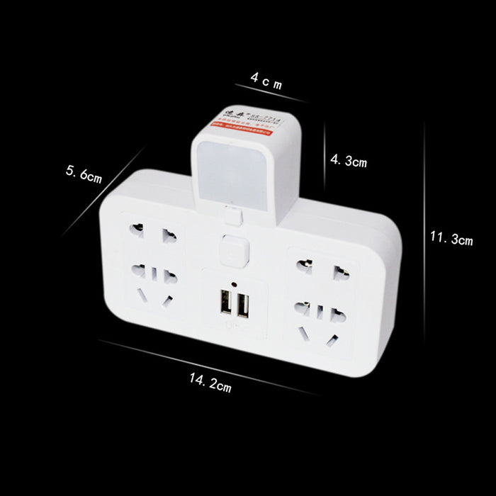 Creative Power Board With USB Mobile Phone Charging Socket and Night Light