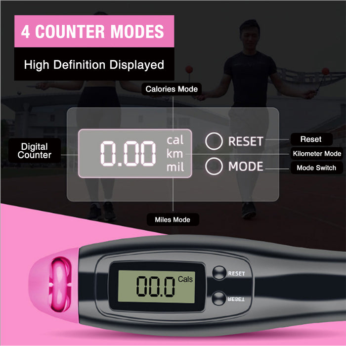 Digital Display Corded & Cordless 2 in 1 Fitness Skipping Jumping Rope