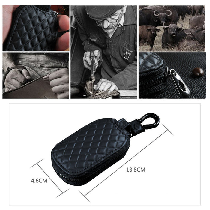 Universal Car Key Bag Remote Control Leather Protection Case Cover