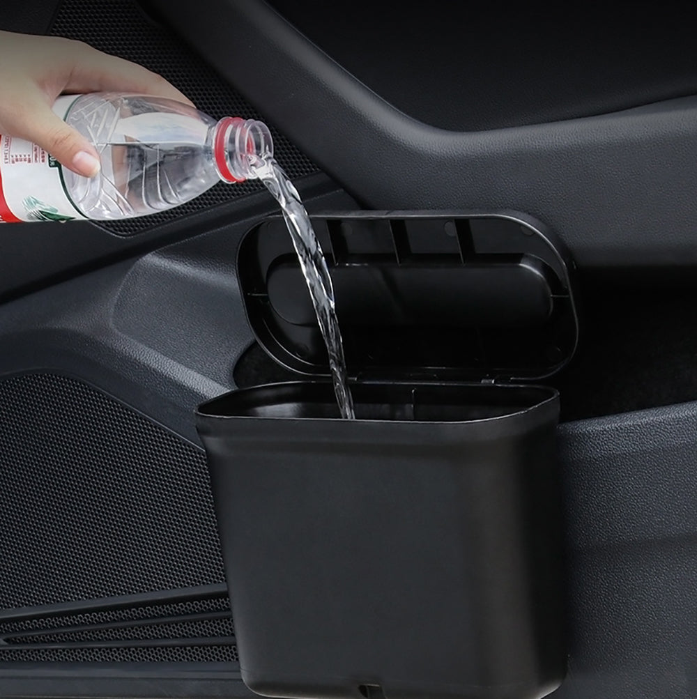 2 in1 Car Rubbish Bin Holder Trash Can Waste Dust Case Vehicle Garbage Storage – detail 5