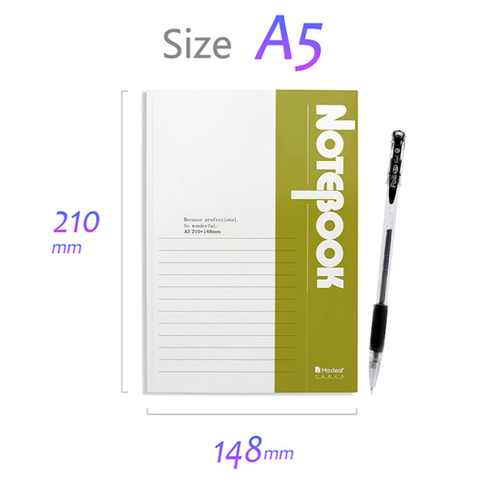 A5 Ruled Notebook Journal Diary Notepad Memo with One Gel Ink Pen