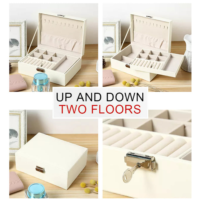 Jewelry Box Organizer Case Holder Storage Earring Ring Display Box